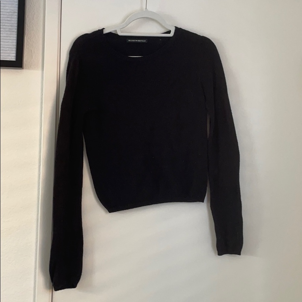 black sweater